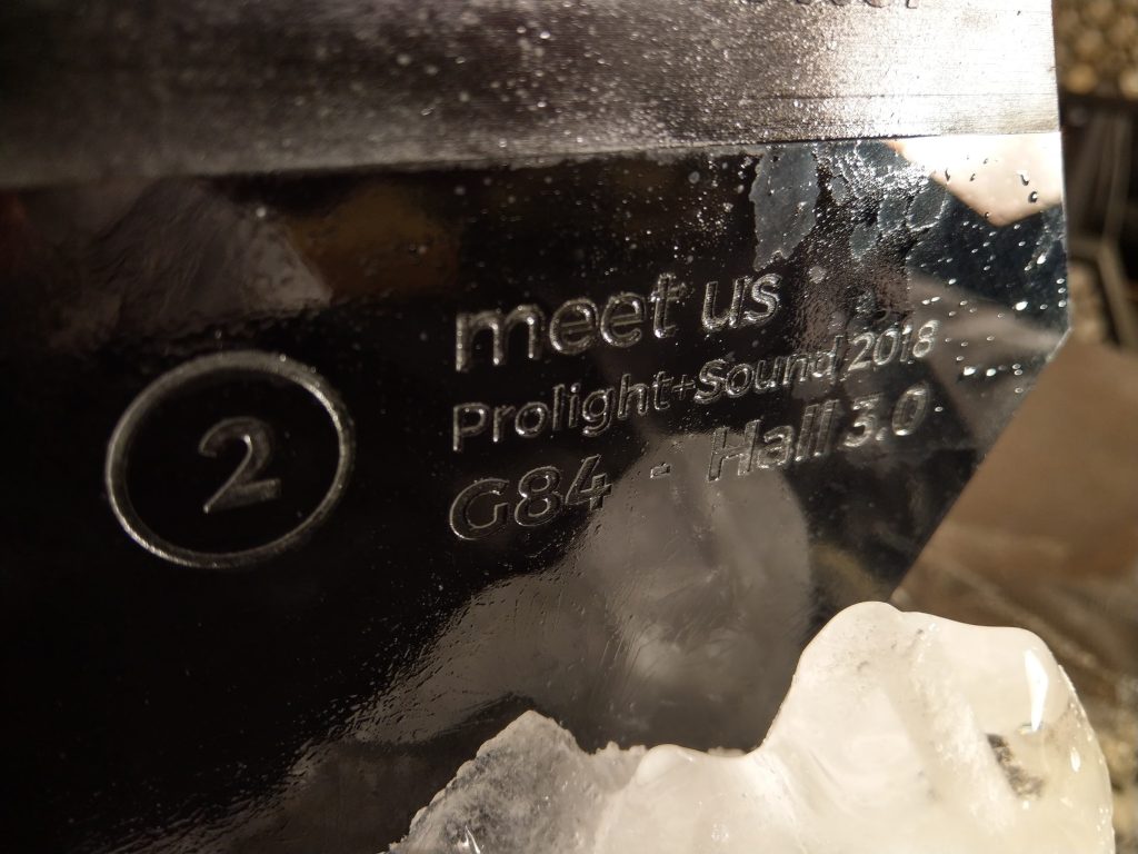 Portman Lights vs Big Ice Cube. We have been melting it for 10 hours with 4 P2 Hexaline and 4 P3 PIX3L