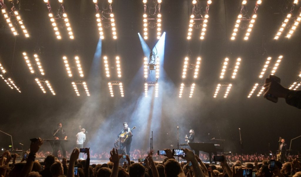 Portman Lights lightened a great perfomrmance of Mumford and Sons in Dublin